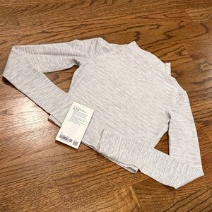 Lululemon All Aligned Cropped Mock Neck-Sz 0-Worn Once